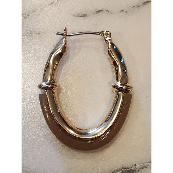 Dana Buchman Gold-Tone Hoop Earrings - Picture 5 of 5